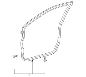67861-33041 Toyota Genuine Door Weather-strip