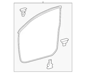 67861-ak010 Toyota Genuine Surround Weather-strip