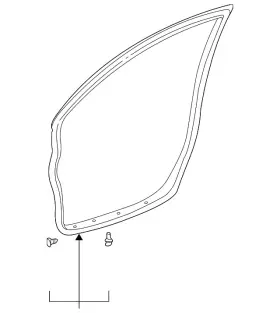 67862-02130 Toyota Genuine Door Weather-strip
