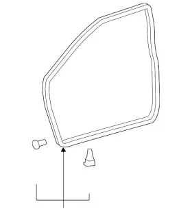 67862-06040 Toyota Genuine Door Seal Left Front