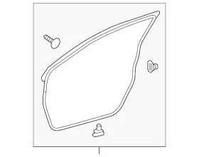 67862-07010 Toyota Genuine Surround Weather-strip 67862-07010 Toyota Genuine Surround Weather-strip