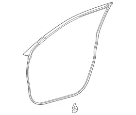 67862-0e090 Toyota Genuine Door Weather-strip