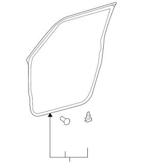 67862-12a61 Toyota Genuine Door Weather-strip