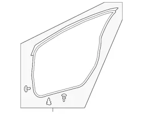 67862-12b20 Toyota Genuine Door Weather-strip