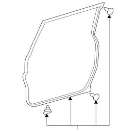 67862-35092 Toyota Genuine Door Seal 67862-35092 Toyota Genuine Door Seal