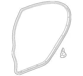 67871-02090 Toyota Genuine Door Weather-strip