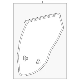 67871-0t010 Toyota Genuine Surround Weather-strip