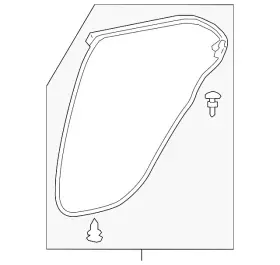 67871-12590 Toyota Genuine Door Weather-strip