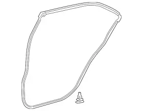 67872-02230 Toyota Genuine Door Seal