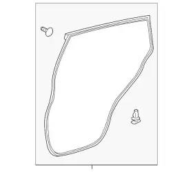 67872-0a050 Toyota Genuine Door Weather-strip