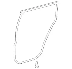 67872-48050 Toyota Genuine Door Weather-strip 67872-48050 Toyota Genuine Door Weather-strip