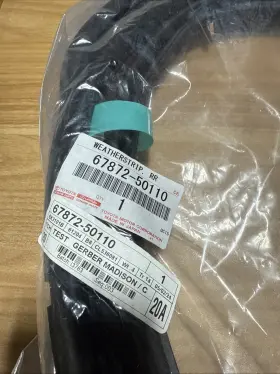67872-50110 Toyota Oem Door Weather-strip Left Outer Rear - Lexus 18-25 Ls500 67872-50110 Toyota Oem Door Weather-strip Left Outer Rear - Lexus 18-25 Ls500