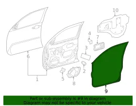 67895-04020 Toyota Genuine Front Weather-strip #2