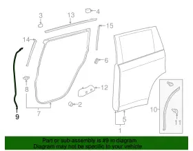 67895-0e020 Toyota Genuine Weatherstrip #2