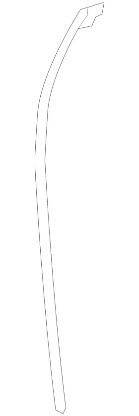 67896-47011 Toyota Genuine Front Weather-strip