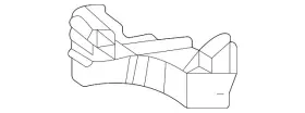 68198-08010 Toyota Genuine Belt Molding Rear Seal