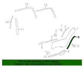 75655-35010 Toyota Genuine Lower Cladding Seal #2
