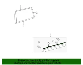 75797-0e020 Toyota Genuine Body Side Molding Pad #2