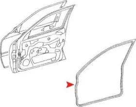 674mu08 Uro Door Seal Front Left For 1998-2000 Mercedes-benz C43 Amg #2