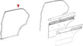 1157301478 Uro Parts Door Seal #3