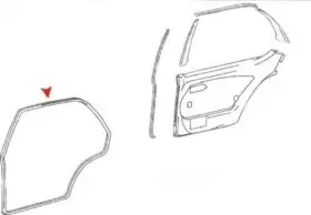 1167300478 Uro Parts Door Seal Fits 1973-1980 Mercedes-benz 450sel #3