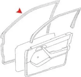 1247201178 Uro Parts Door Seal Fits 1986-1995 Mercedes-benz 300e 300te 300d #3