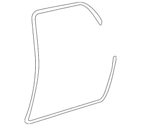1c0-867-365-aa-mgt Volkswagen Genuine Surround Weather-strip