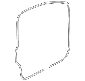 1k3-837-702-e-9b9 Volkswagen Genuine Door Weather-strip