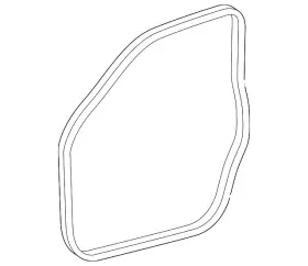 1k5-837-702-b-5ap Volkswagen Genuine Door Weather-strip 1k5-837-702-b-5ap Volkswagen Genuine Door Weather-strip
