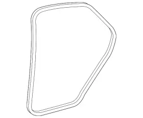 1k5-867-913-c-9b9 Volkswagen Genuine Weather-strip On Body