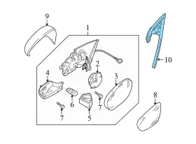 1q0857506d Volkswagen 2007-2016 Vw Eos - Front Right Inner Door Gasket / Window Seal #3