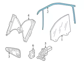 2gj837431 Volkswagen 2021-2022 Vw Taos - Front Left Door Window Glass Channel / Seal #3