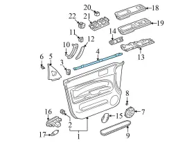 3b0837471c Volkswagen 2001-2005 Vw Passat - Front Left Inner Door / Window Slot Seal #3