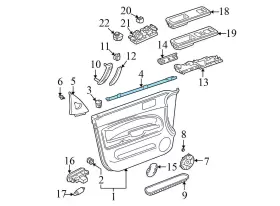 3b0837472c Volkswagen 2001-2005 Vw Passat - Front Right Inner Door / Window Slot Seal #3