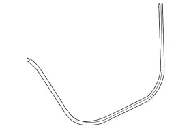 3c8-839-701-b-5ap Volkswagen Genuine Door Weather-strip 3c8-839-701-b-5ap Volkswagen Genuine Door Weather-strip