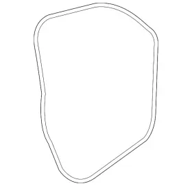 3cn-837-702-a-5ap Volkswagen Genuine Surround Weather-strip