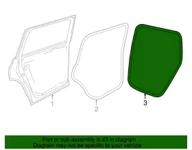 3cn-867-913-c-5ap Volkswagen Genuine Weather-strip On Body #2