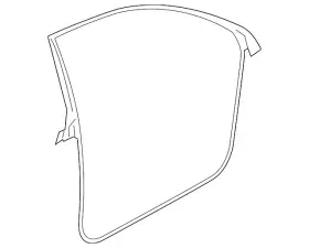 3g8-867-337-t Volkswagen Genuine Surround Weather-strip
