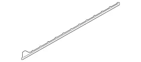561-837-652-c Volkswagen Genuine Lower Weather-strip 561-837-652-c Volkswagen Genuine Lower Weather-strip