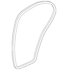 5c6-867-914-j-9b9 Volkswagen Genuine Weatherstrip