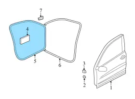 5n0837701a Volkswagen 2009-2017 Vw Tiguan - Front Left Outer Door Seal / Weather Stripping #2