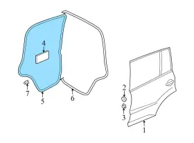 5n0839701a Volkswagen 2009-2017 Vw Tiguan - Rear Left Outer Door Seal / Weather Stripping #3 5n0839701a Volkswagen 2009-2017 Vw Tiguan - Rear Left Outer Door Seal / Weather Stripping #3