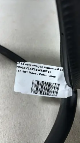 5n0867913 Volkswagen 2009-2017 Tiguan Black Rear Left Door Seal Oem #3