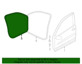 5na-837-702-a-5ap Volkswagen Genuine Door Weather-strip #2