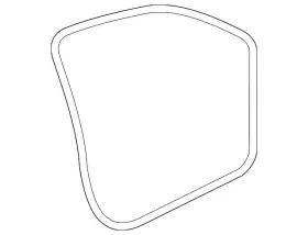 5na-837-702-a-5ap Volkswagen Genuine Door Weather-strip