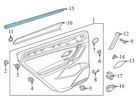 5nn839480 Volkswagen 2018-2024 Vw Tiguan - Rear Right Door / Window Slot Seal Inner #3