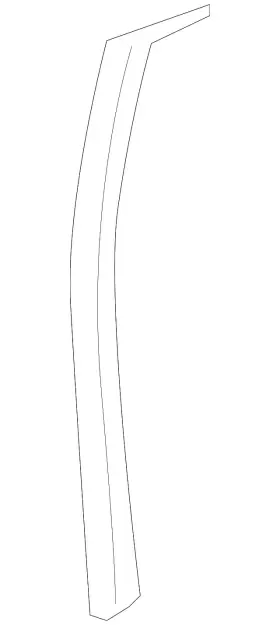 30661314 Volvo Genuine Sealing Strip Rear Door Left #2