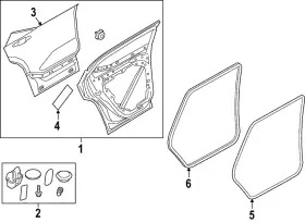 32274525 Volvo Genuine Weather-strip On Body 32274525 Volvo Genuine Weather-strip On Body