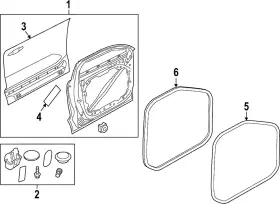 32274526 Volvo Genuine Door Seal 32274526 Volvo Genuine Door Seal