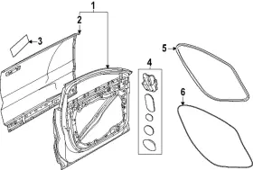 32282685 Volvo Genuine Door Weather-strip